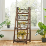 4 Plant Shelves with 4-1 Round Pattern in Black Baking Paint (Yh-Cj009) - Image 23