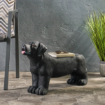 MGO DOG BENCH, Outdoor Bench, Matte Black + Black, No Assembly Required - Image 4