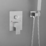 Shower system combo with hand shower, 16 inch shower head and tub spout - Image 11