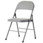 Same code 52529768 4pcs Elegant Foldable Iron & PVC Chairs for Convention & Exhibition Gray - Image 11