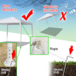 3 x 3m Four Sides Portable Home Use Waterproof Tent with Spiral Tubes White - Image 25