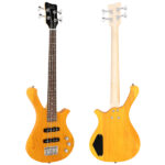 Do Not Sell on Amazon GW101 36in Small Scale Electric Bass Guitar Suit With Mahogany Body SS Pickups, Guitar Bag, Strap, Cable Transparent Yellow - Image 19