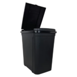 (2 pack) Kitchen Trash Can, 7.6 Gallon Plastic Garbage Bin with Touch Top Lid, Black(Shipment from Walmart) - Image 2