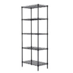 Changeable Assembly Floor Standing Carbon Steel Storage Rack Black - Image 7