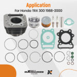 Cylinder Piston Top End Rebuild Kit for Honda TRX 300 Fourtrax FW 4x4 2x4 88-00 - Image 2