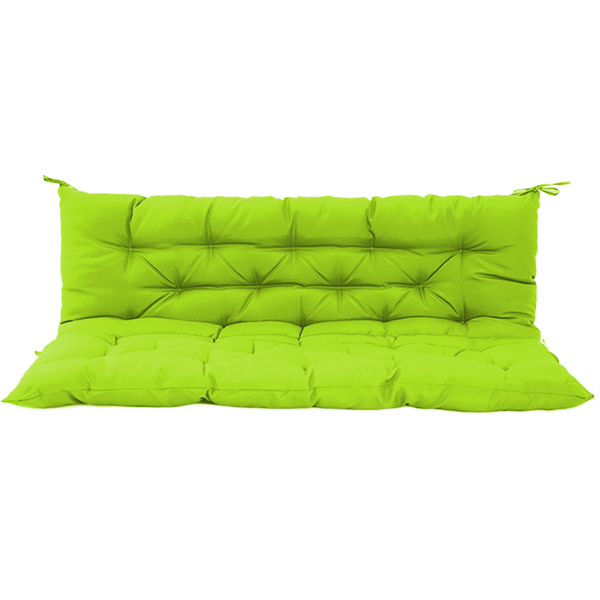 563c525d-bdf5-471a-8147-726a1a471b1d.png Outdoor Swing Cushions 60 Inch, Waterproof 4" Thick Porch Swing Cushion Replacement with Backrest and Ties, Comfortable 2-3 Seat Pation Swing Pad for Backyard, Garden, Lawn, Outdoor Furniture grass green - Image 1