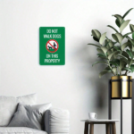 CIFbuy 1PC Retro Beware Of Dog Metal Sign, Not Walk Dogs On This Property Vintage Safety Warning Plaque, Warning Plaque, 8x12In Unframed Wall Decor Dog MetaikTok, Dog MetaikTok, Warning Plaque Self-gsckup Logiopor - Image 3