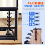 Pilates Chair Wunda Chair Pilates Combo Chair with Handles Split Pedals Reformer Machine 4-Level Resistance for Yoga Core Training Rehabilitation Includes Non-Slip Socks - Image 3