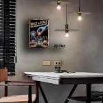 CIFbuy 1pc 2D Flat Metal Sign Space Series Planet Art, Handmade Durable Metal Plaque Wall Decor For Bars Bedrooms Restaurants Kitchens TikTok, TikTok, Self-pickup Logiopics - Image 4