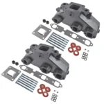 2*Exhaust Manifold w/gaskets bolts Replacement for Mercruiser GM 4.3 2002-UP Dry Joint Riser - Image 6