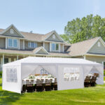 10'x30' Outdoor Party Tent with 8 Removable Sidewalls, Waterproof Canopy Patio Wedding Gazebo, White - Image 33
