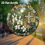 CIFbuy Easter Bunny Sun Catcher Window Hanging Acrylic Bohemian Porch Decoration Gift (TikTok, temu pick-up service) - Image 5