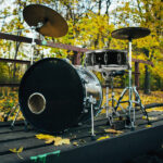 14 x 5.5in Snare Drum Set with Drumstick Holder, Snare Drum Bag, Strap, Mute Pad & Drum Stick for Beginner Student Black - Image 12