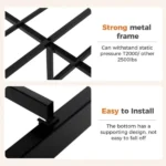 Twin Metal Platform Bed Frame with Steel Slat Support, Underbed Storage, No Box Spring Needed, Easy Assembly(Shipment from Walmart) - Image 2