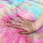 1pc Shaggy Blanket Plush Faux Fur Blanket For Bed Sofa Ultra Soft Luxury Sherpa Blanket Rainbow Colorful Blanke temu can only be self-picked up - Image 10