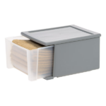 17 Qt Medium Plastic Drawers, Under Bed Storage Bins, Stackable, Modular 3Pk - Image 3