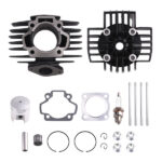 60cc Big Bore Cylinder Piston Gaskets Stud Top End Kit Fit for Yamaha PW 50 1981 - 2009