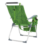 17 Inch Seat Height Beach Chair for Adults, Folding Portable Camping Chair with Headrest, Cup Holder, Side Pocket & Bottom Storage Bag, 7-Position Adjustable Aluminum Beach Chair, Heavy Duty 265 LBS Capacity, Oxford Fabric for Beach, Patio, Pool, Summer Palm Print - Image 20