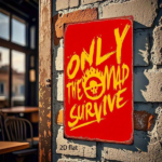 CIFbuy Vintage Metal Sign 8x12 Inch "Only The Mad Call Rain" Quote Wall Decor, Rustproof Waterproof 2D Flat Iron Plaque For Home Garden TikTok, TikTok, rden Self-pickup Logiopics - Image 5
