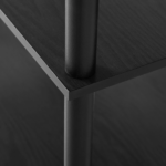 No Tools 4-Shelf Bookcase, True Black Oak - Image 4