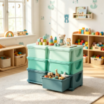 Green 3 Tier Kids Organizer – 6 Drawers Storage Unit, for Bedroom, Nursery, Kindergarten, Boys & Girls - Image 5