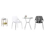 4pcs Bird's Nest Style Lounge Chair White - Image 17