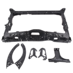 6 PCS Set Radiator Core Support with Bracket Replacement for Honda Civic 2022-2025 71411-T22-A01 71413-T20-A00