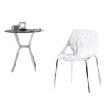 4pcs Bird's Nest Style Lounge Chair White - Image 16
