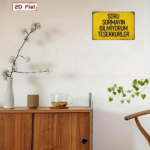 CIFbuy Vintage Yellow 2D Flat Metal Sign 8x12 Inch Rustic Wall Plaque With Humorous Turkish Quote Durable Iron Art Decor Easy To Hang TikTok, TikTok, ng Self-pickup Logiopics