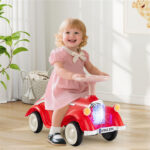 Kids Ride On Sliding Car, Foot-to-Floor Toy with LED Lights & Horn (Red 19-36 Months) - Image 2