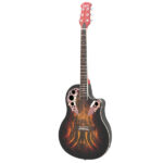 Don’t sell on Amazon 41 inch Full-Size Cutaway Acoustic-Electric Guitar Grape Voice Hole Spruce Top Round Back Sunset Color - Image 6