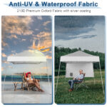 94.5”X94.5”X86.6” pop-up gazebo White - Image 16