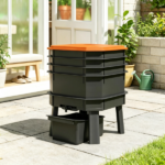 Orange 4-Tray Worm Composter Bin – 7.4 Gal Odor-Free, Leak-Proof Indoor & Outdoor Food Waste Recycling - Image 4