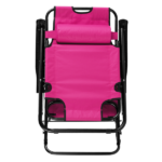 Portable Dual Purposes Extendable Folding Reclining Chair Pink - Image 8