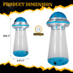 Replace 81241045 8.8 FT Halloween Inflatable UFO Yard Decoration, Fun Tall Blow up Yard Decor with Built-in LED Lights and Stand Inside Design for Holiday Party Yard Lawn Garden Decor Indoor Outdoor - Image 4