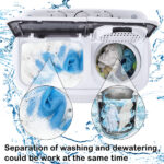 Replacement code: 56062206 XPB35-188S 14.3(7.7 6.6)lbs Semi-automatic Gray Cover Washing Machine - Image 32