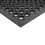 Bar Kitchen Industrial Multi-functional Anti-fatigue Drainage Rubber Non-slip Hexagonal Mat 60*90cm[Same code: 31236019] - Image 3