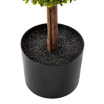 2pcs green 115cm three-ball boxwood PVC artificial tree - Image 9