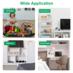4Pcs Foldable Closet Storage Bins,16.14x10.82x6.49in Closet Storage Baskets with Clear Window, Washable Linen Fabric Storage Baskets for Clothes Organization or Bedroom Kitchen Basement,Clothes Toys Snacks Tools - Image 5