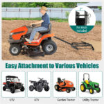 74" Heavy-Duty Drag Harrow with 80 lbs Load Capacity, Tow-Behind Leveling Tool for Driveway, Garden & Farm - Image 4