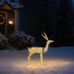 3.6FT Motorized Reindeer with Shaking Head, Outdoor Christmas Decorations with Motor & 120 Warm White LED Lights, for Xmas Outdoor Holiday Indoor Decor Lighted Holiday Displays - Image 10