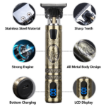 Small LCD Screen Display Professional Men Cordless Hair Clippers Beard Trimmer Cutting Machine Kit (US Logistics For USPS/DHL/Fedex/UPS. No designated logistics accepted TK/TMEU only For self-pickup - Image 3