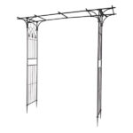 Flat Roof Wrought Iron Arches Plant Climbing Frame - Image 34