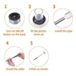 24pcs 5W High Brightness Solar Power LED Lawn Lamps with Lampshades Warm White - Image 3