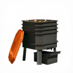 Orange 4-Tray Worm Composter Bin – 7.4 Gal Odor-Free, Leak-Proof Indoor & Outdoor Food Waste Recycling - Image 2