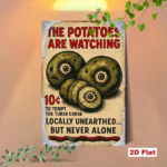 CIFbuy Vintage Halloween Metal Sign Funny Potato Eyes Wall" Art, Tin Plaque Creative Holiday Home Bar Decor EyeikTok, EyeikTok, t Self-pickup Logiopics - Image 8