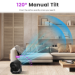 Portable USB Table Fan 100 Speed Settings Real-Time LCD Display Battery Indicator, 120 Degree Adjustable Tilt Desktop Wall Mount 4000mAh Wireless Cooling Fan - Image 10