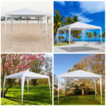3 x 3m Waterproof Tent with Spiral Tubes White - Image 21