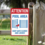 CIFbuy Vintage Iron Pool Safety Warning Sign 8x12 Inch" Keep Gate Closed & Locked Metal Plaque, Metal Plaque, Waterproof Rustproof Outdoor Yard Decor 8x12 InikTok, 8x12 InikTok, t Self-pickup Logiopics - Image 5