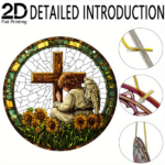CIFbuy Acrylic Suncatcher Colorful Cross Window Ornament Garden Home Decor Birthday Gift (TikTok, temu pick-up service) - Image 9